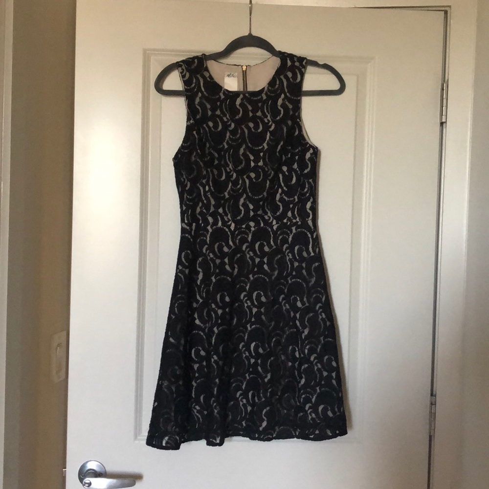 Black lace dress